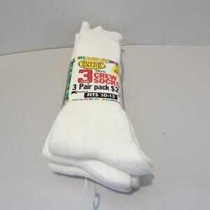 Kmart Vintage Men’s White Stretch Crew Socks NWT Size 10-13 (3-Pairs) Made USA